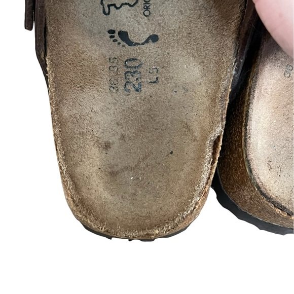 Birkenstock Birki’s Camden double strap brown pebbled leather clogs - Picture 8 of 11